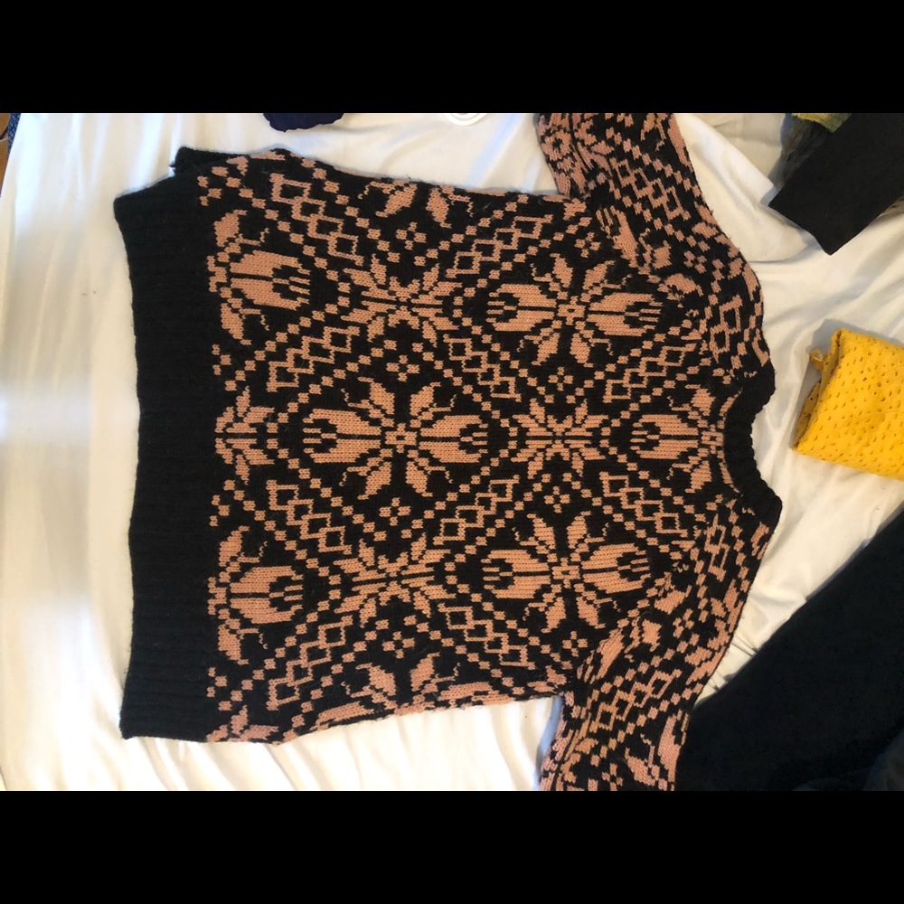 Cute black and pink sweater